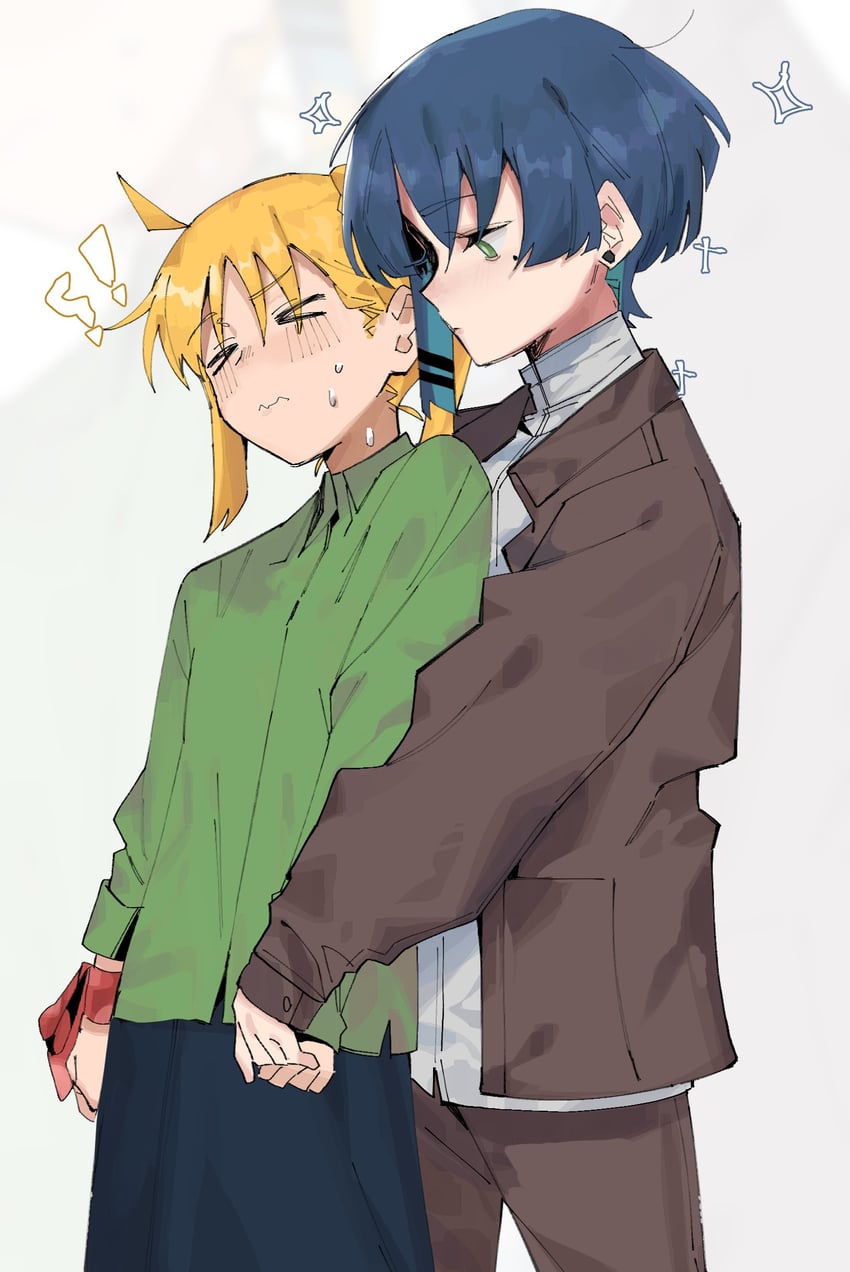 ijichi nijika and yamada ryo (bocchi the rock!) drawn by takao_(88499191)