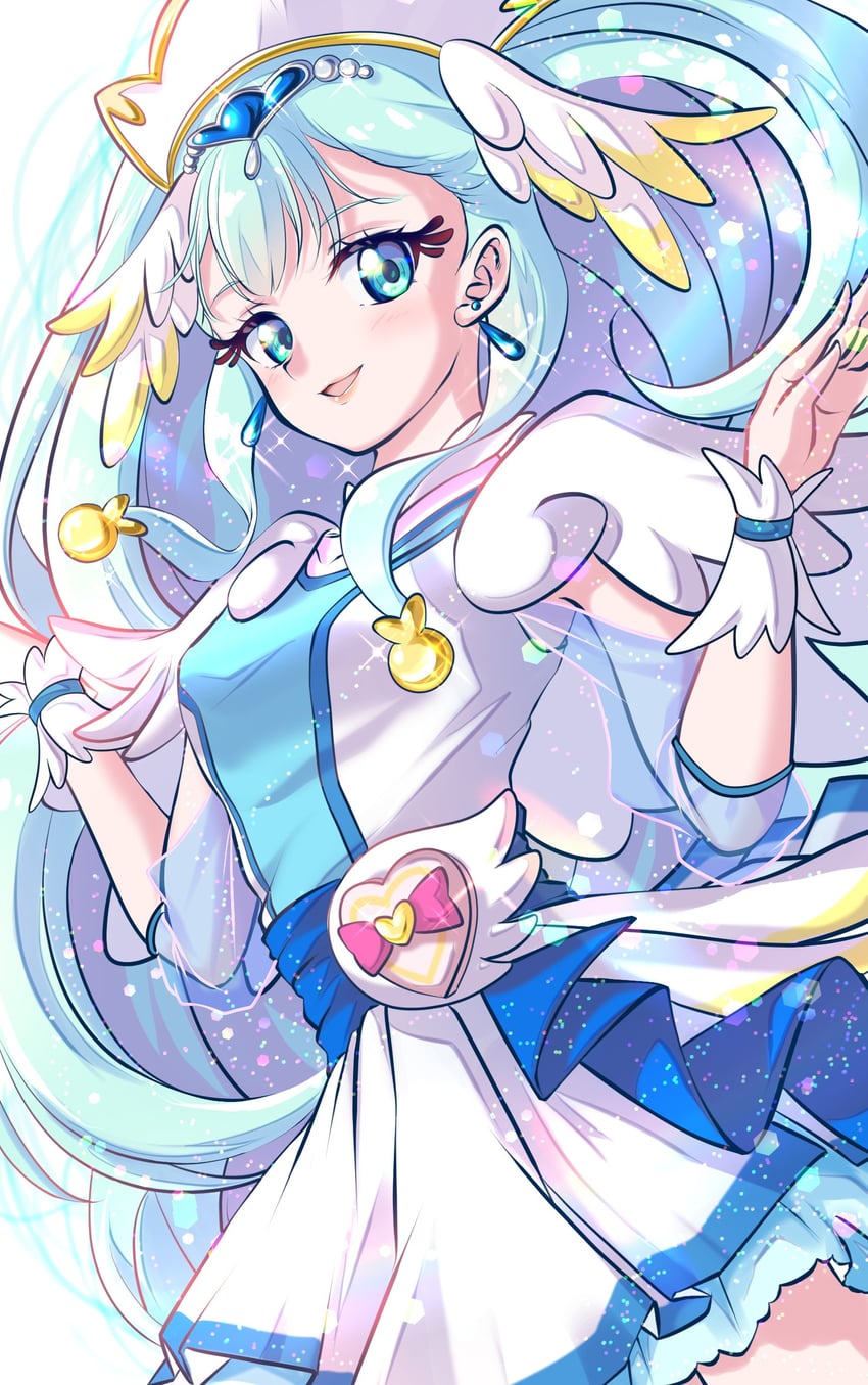 yakushiji saaya and cure ange (precure and 1 more) drawn by kakikakilemon