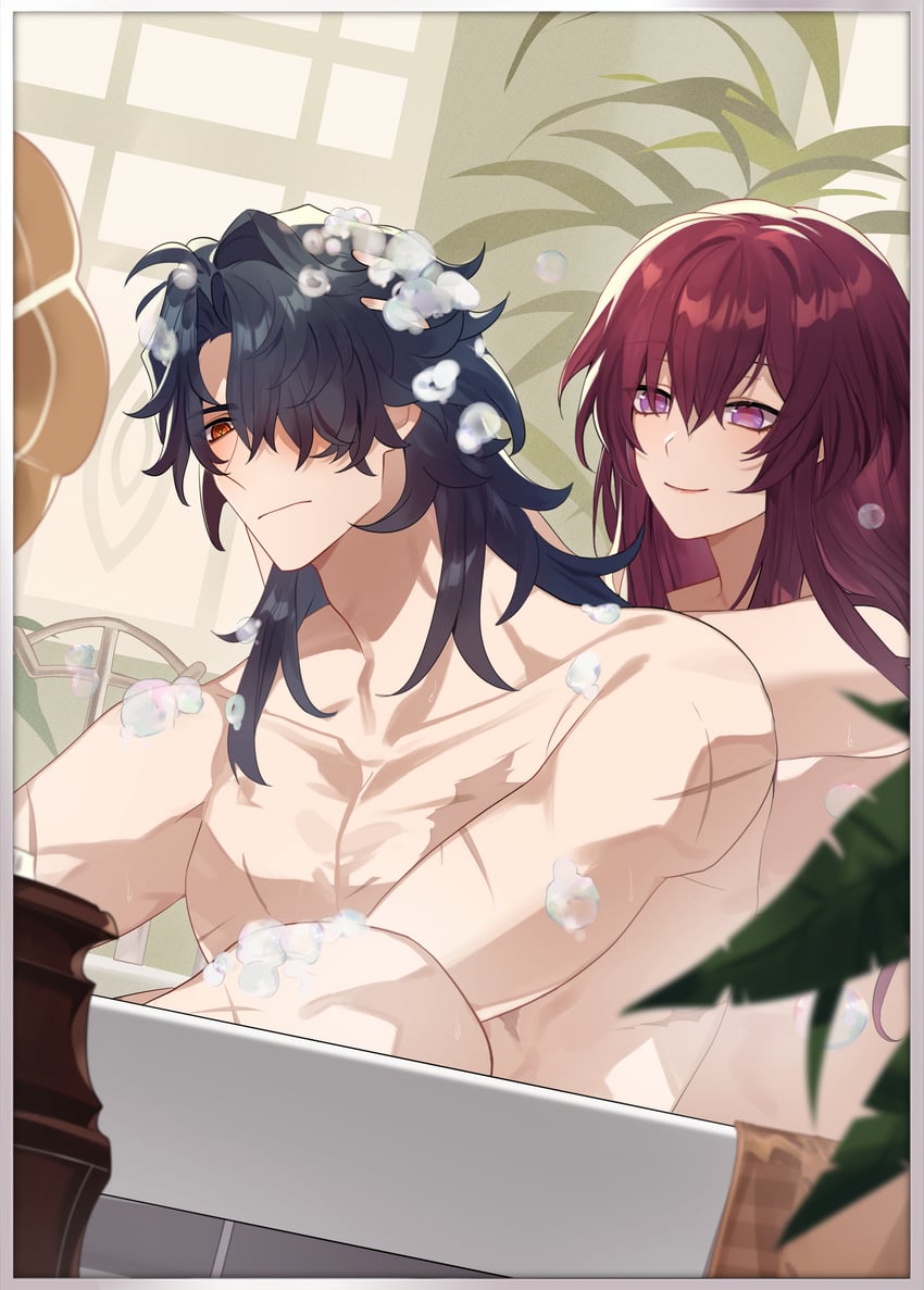 kafka and blade (honkai and 1 more) drawn by sgrimp