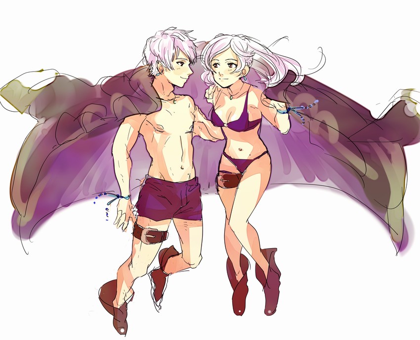 female robin and male robin (fire emblem and 2 more) drawn by misokatsuhaumai