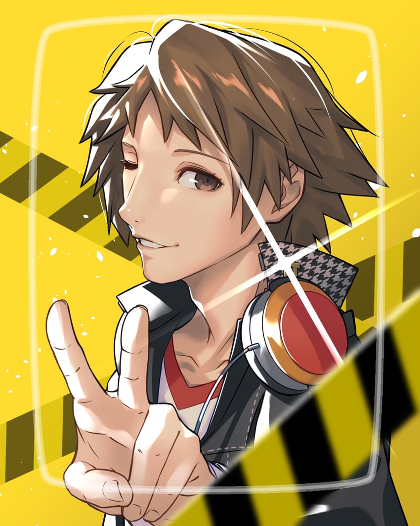 hanamura yousuke (persona and 1 more) drawn by wanderstillart