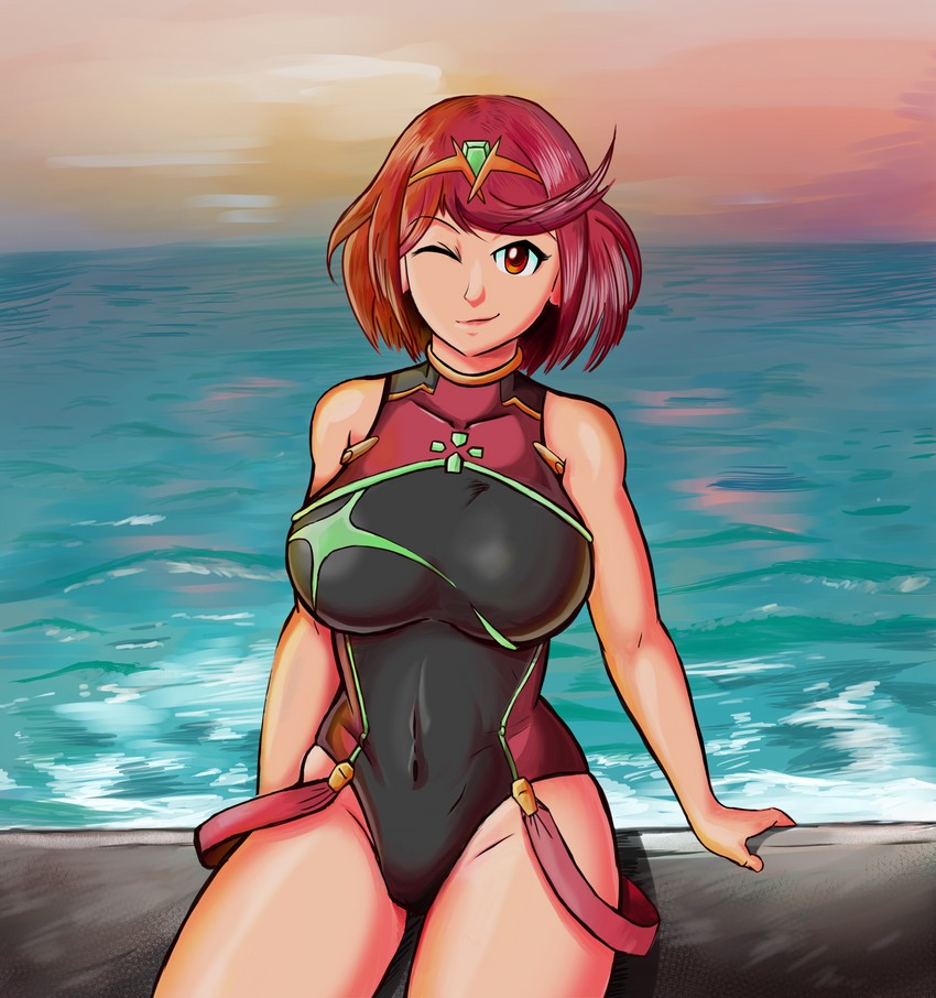 pyra (xenoblade chronicles and 1 more) drawn by drawmirami