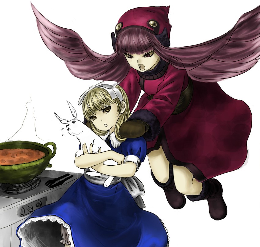 alice, muu shuwuu, and hare of inaba (shin megami tensei) drawn by ald
