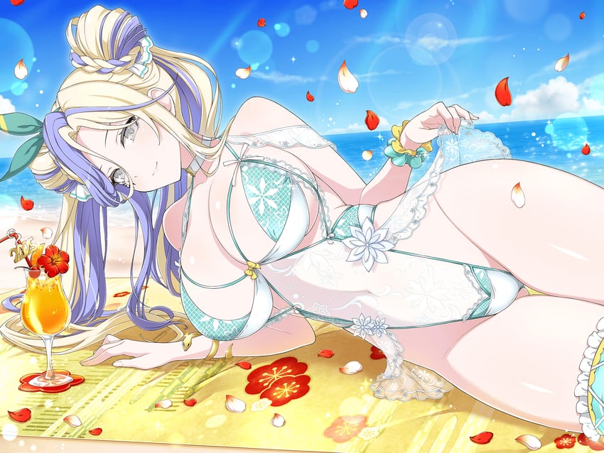 suiren (senran kagura and 1 more) drawn by yaegashi_nan
