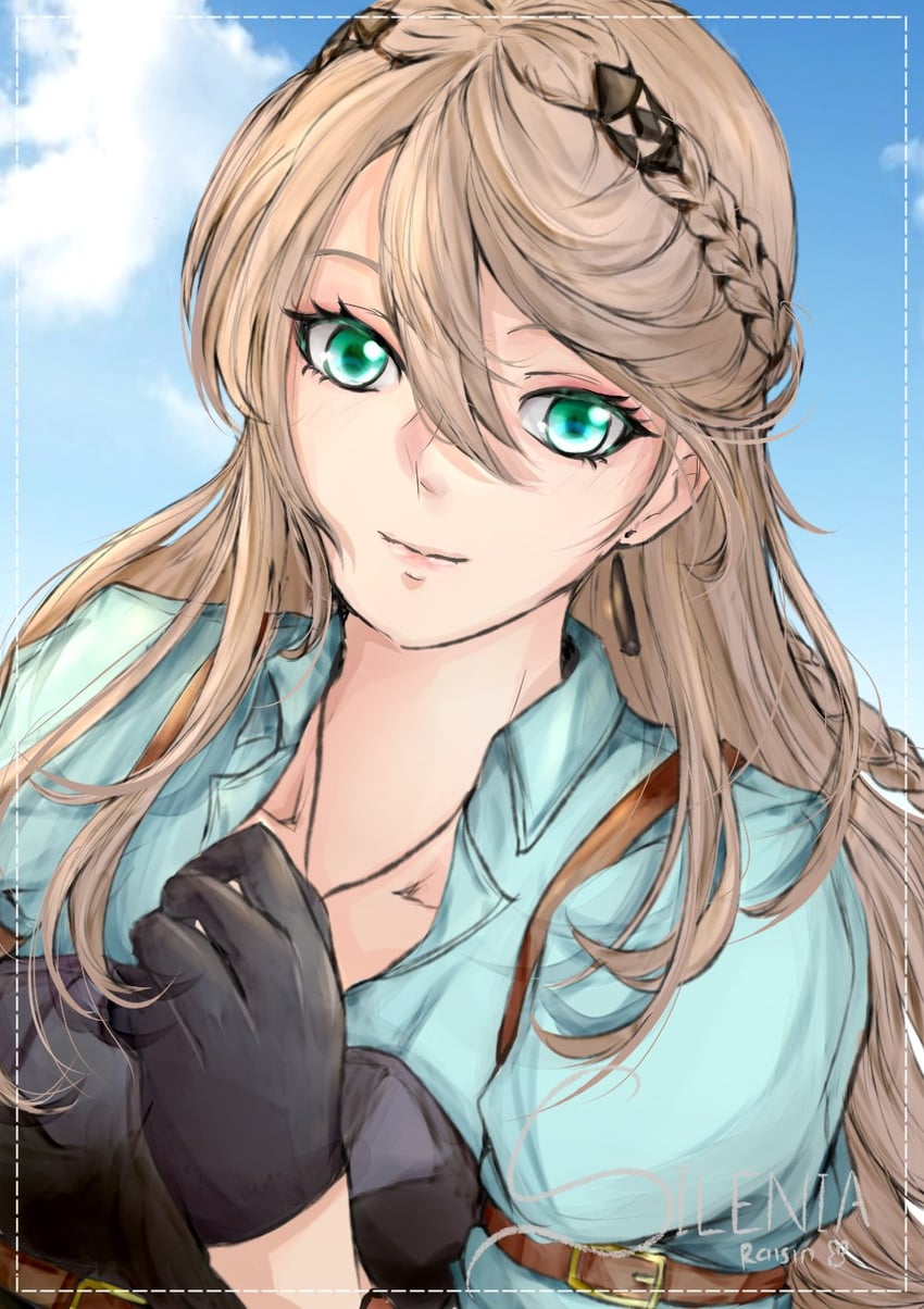 elaine auclair (eiyuu densetsu and 2 more) drawn by silenia