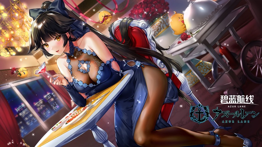 manjuu and takao (azur lane) drawn by yanyo_(ogino_atsuki)