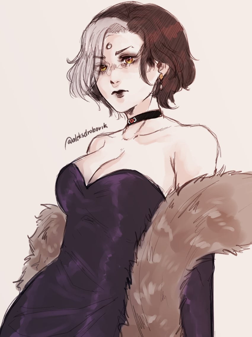 emet-selch (final fantasy and 1 more) drawn by aleksdrobovik