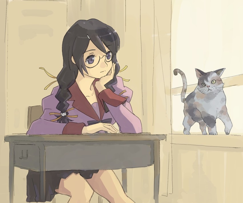hanekawa tsubasa (monogatari and 2 more) drawn by pinzu