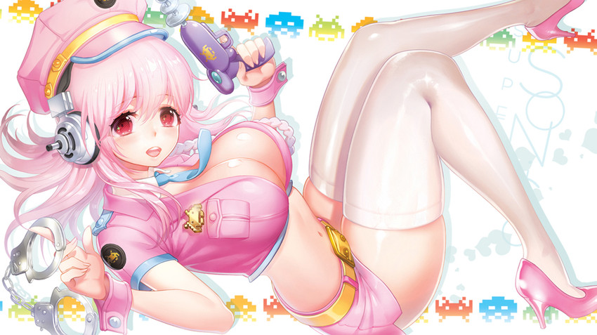 super sonico (nitroplus and 1 more) drawn by nrrr