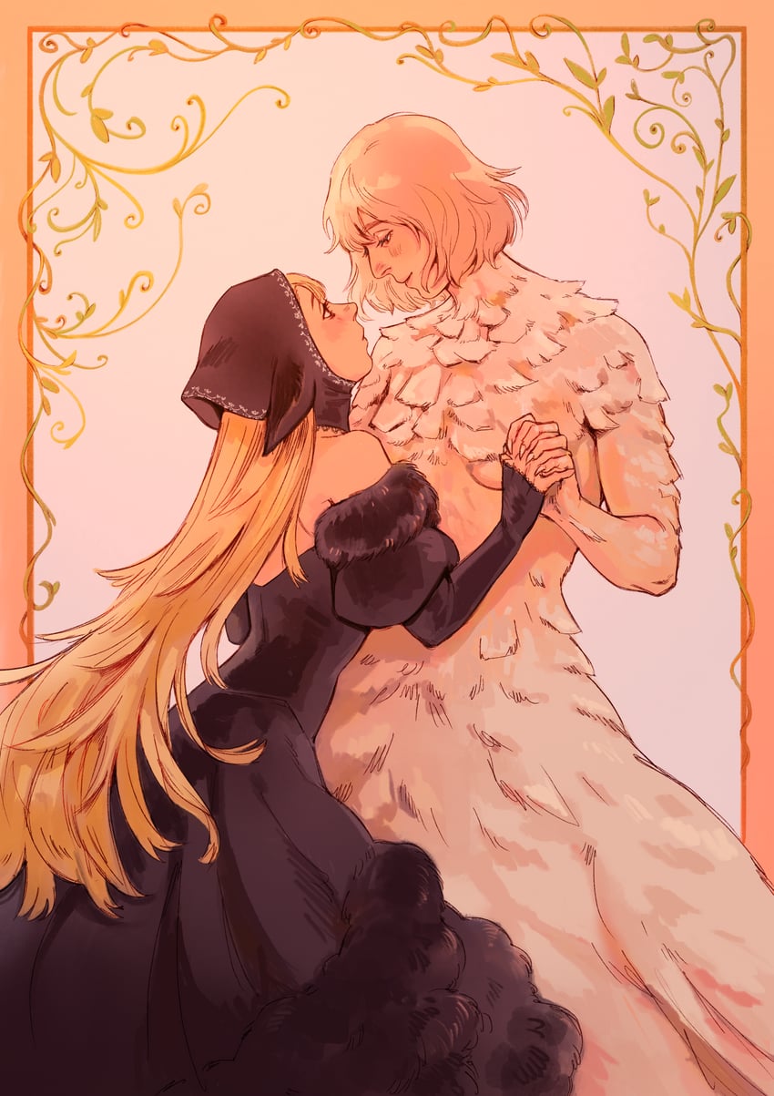 marcille donato and falin touden (dungeon meshi) drawn by sointuina