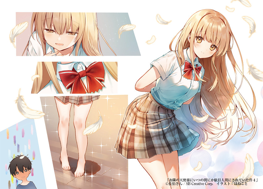 shiina mahiru and fujimiya amane (otonari no tenshi-sama ni itsu no mani ka dame ningen ni sarete ita ken and 1 more) drawn by hanekoto