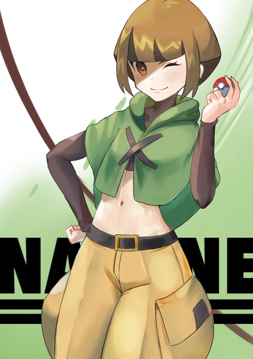 gardenia (pokemon and 1 more) drawn by taruto_(takug0812)