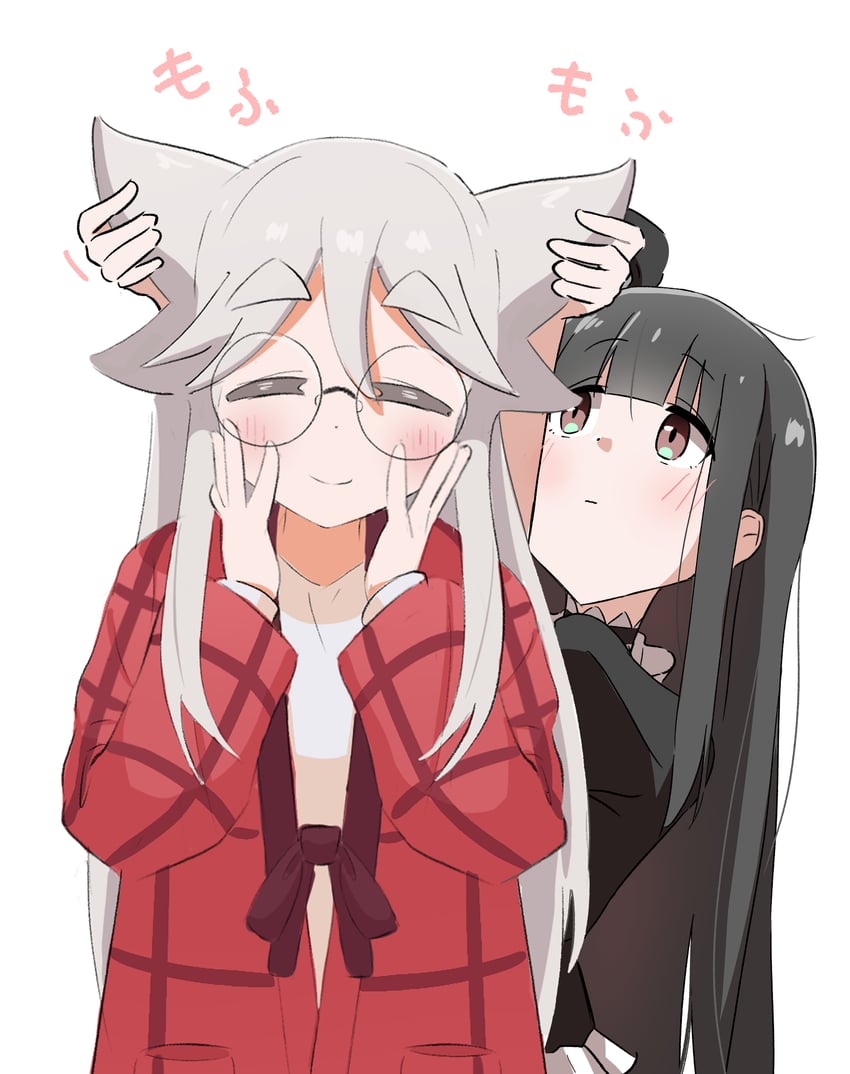 akiyama haruno and kurokuma torayo (mono) drawn by dankybum and ltv1119