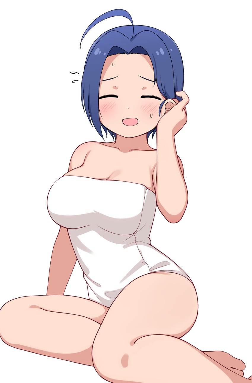 miura azusa (idolmaster and 2 more) drawn by pelican_(s030)