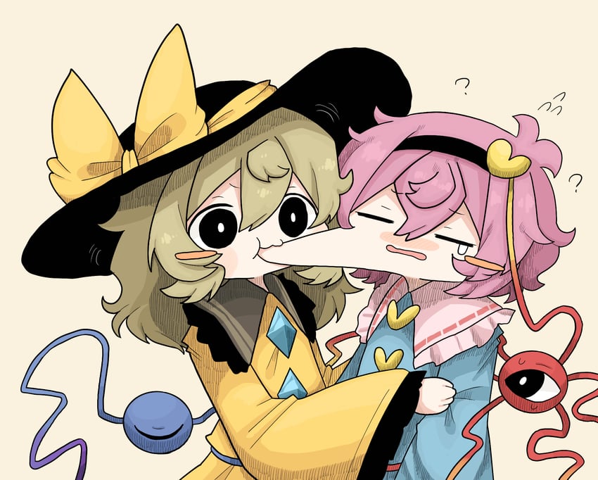 komeiji koishi and komeiji satori (touhou) drawn by zunusama