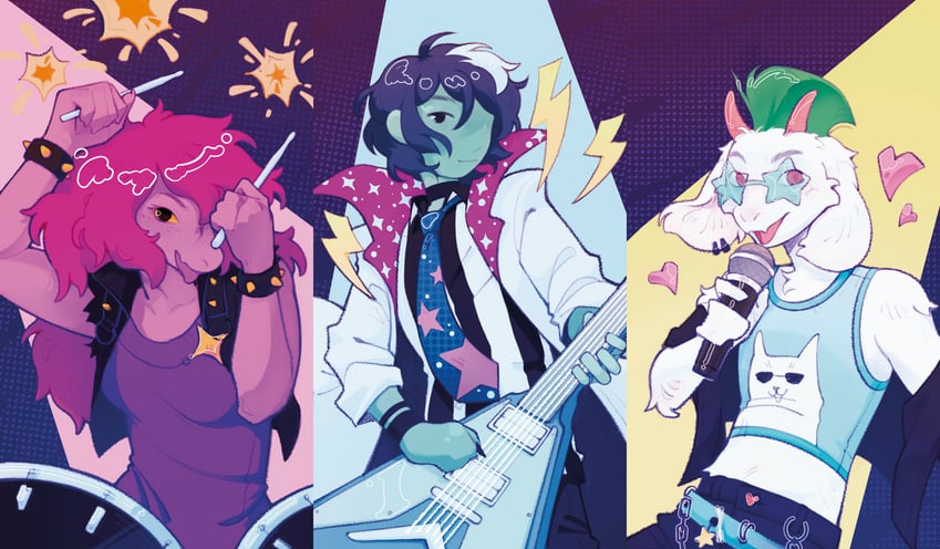 kris, ralsei, and susie (deltarune) drawn by sweet-concordia