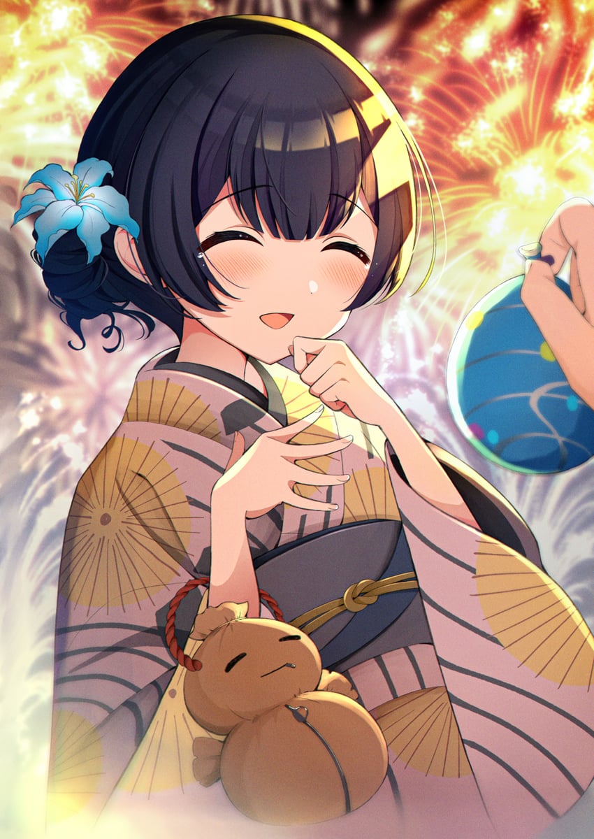 morino rinze (idolmaster and 1 more) drawn by umeume_(totoya)