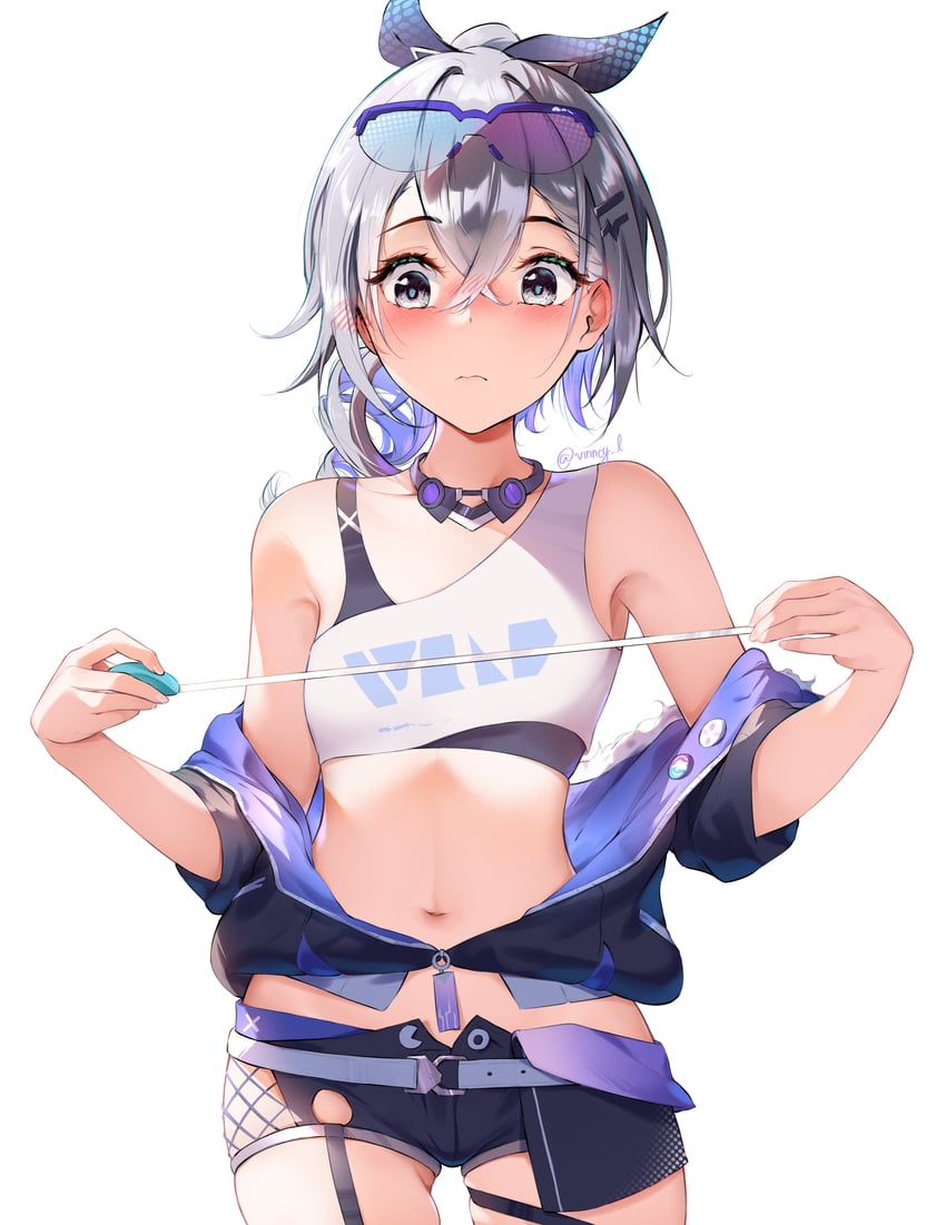 silver wolf (honkai and 1 more) drawn by vincent_leo