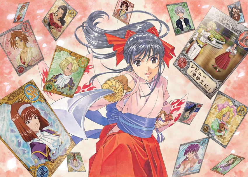 sun wukong, shinguuji sakura, tang sanzang, kanzaki sumire, iris chateaubriand, and 10 more (sakura taisen and 2 more) drawn by matsubara_hidenori