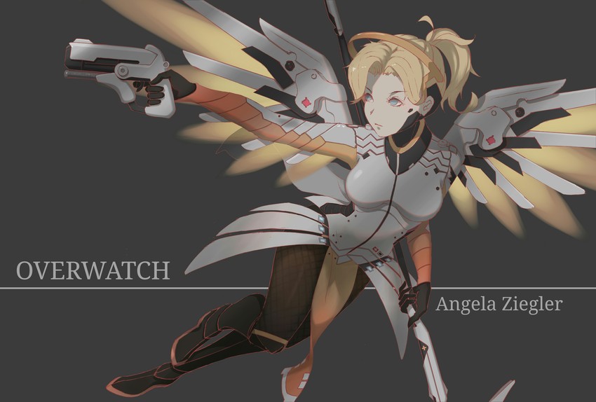 mercy (overwatch and 1 more) drawn by zuosi_zhichu