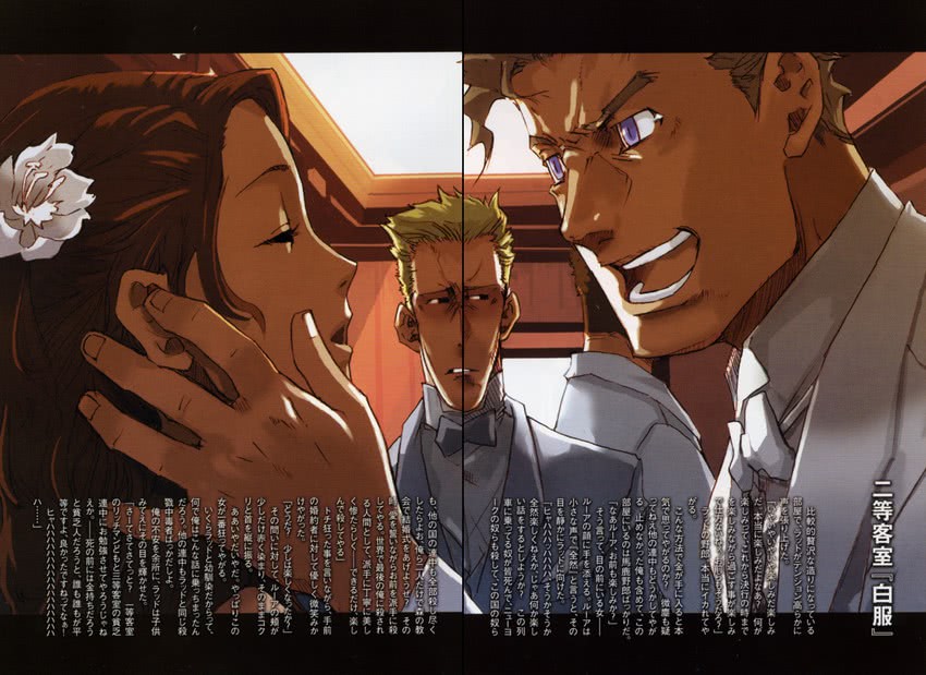 ladd russo and lua klein (baccano!) drawn by enami_katsumi and narita_ryohgo_(mangaka)