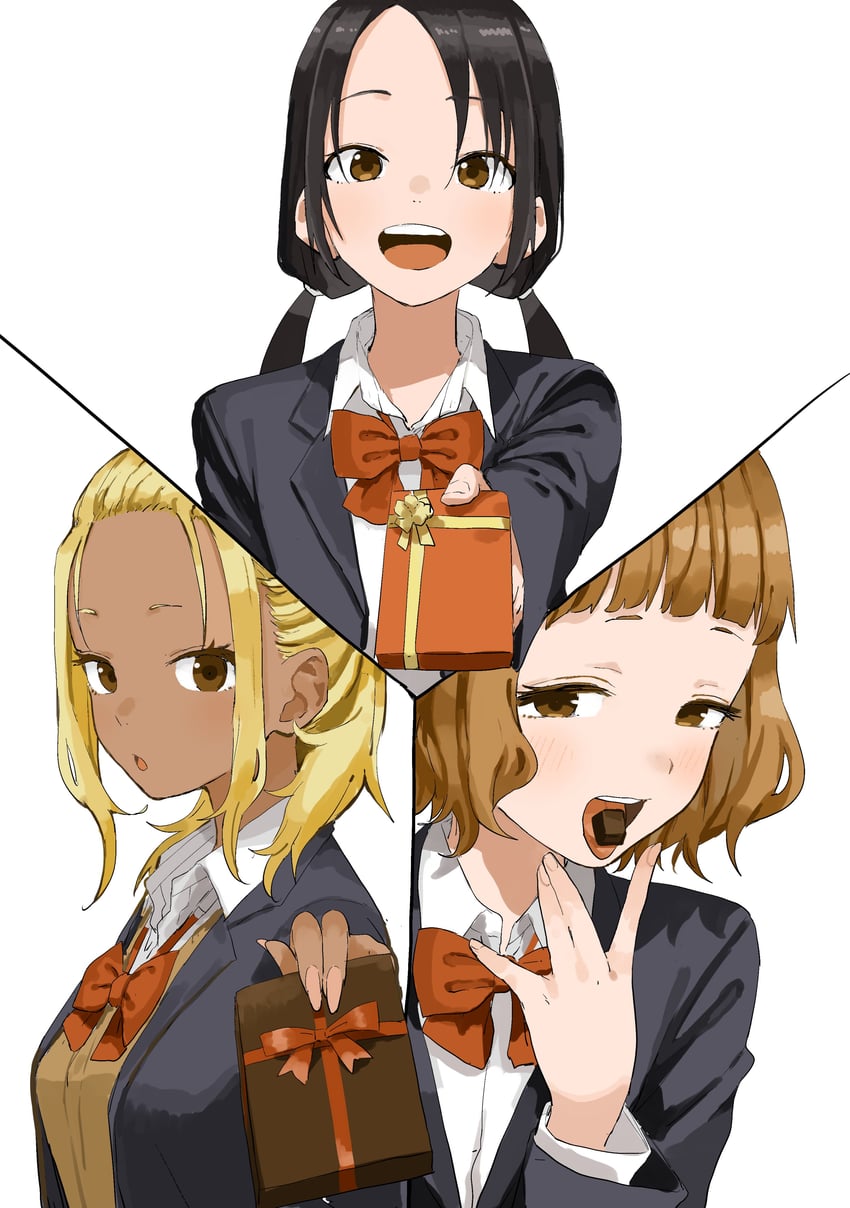 nagisa akane, ichinose karina, and himemiya yuki (manemane nichinichi) drawn by yamamoto_souichirou
