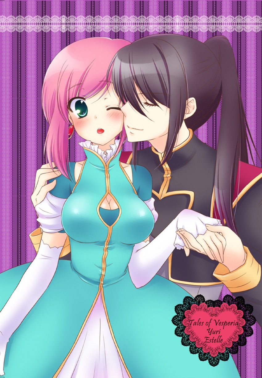yuri lowell and estellise sidos heurassein (tales of and 1 more) drawn by mika_mikan