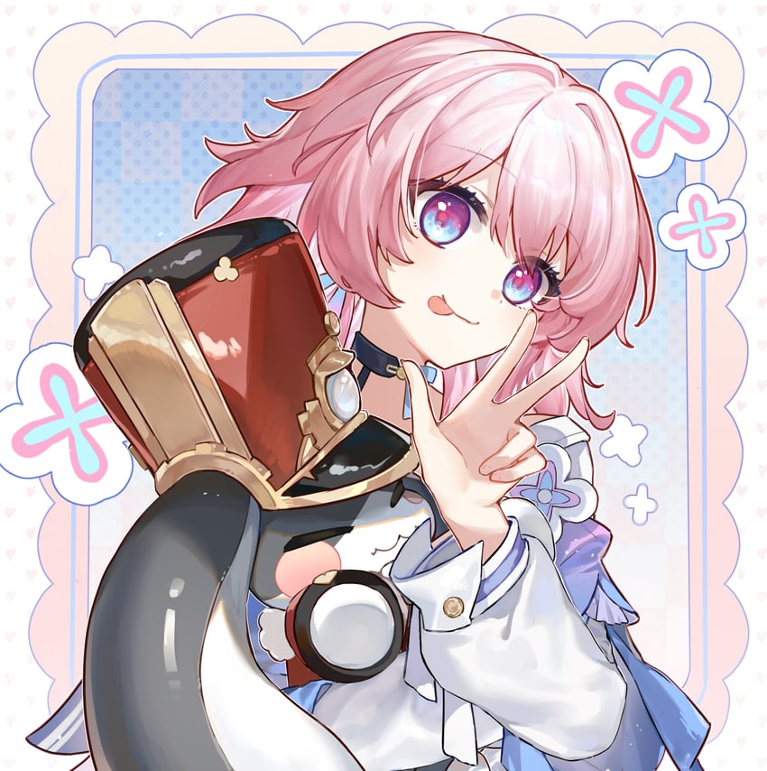 march 7th and pom-pom (honkai and 1 more) drawn by xianyangyutoumalingshu