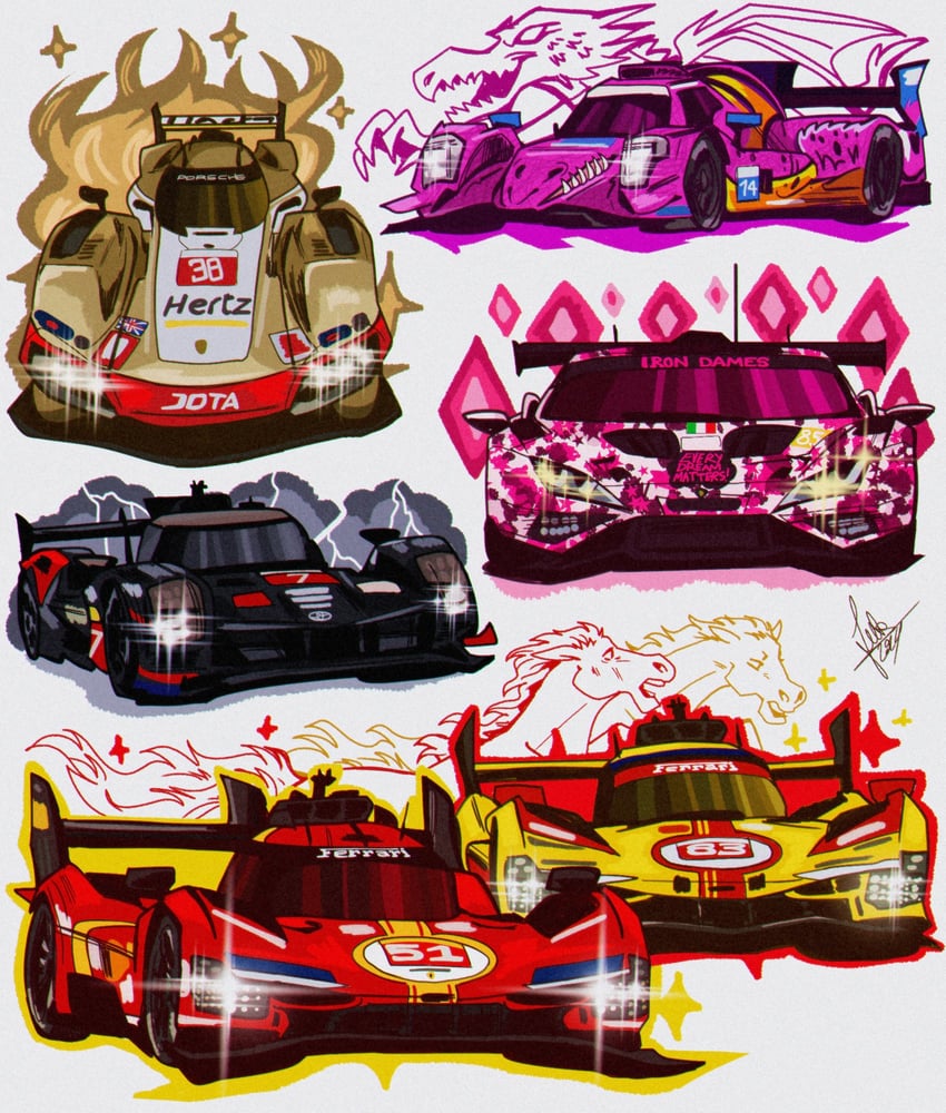 spike (world endurance championship and 6 more) drawn by schumisnoopy