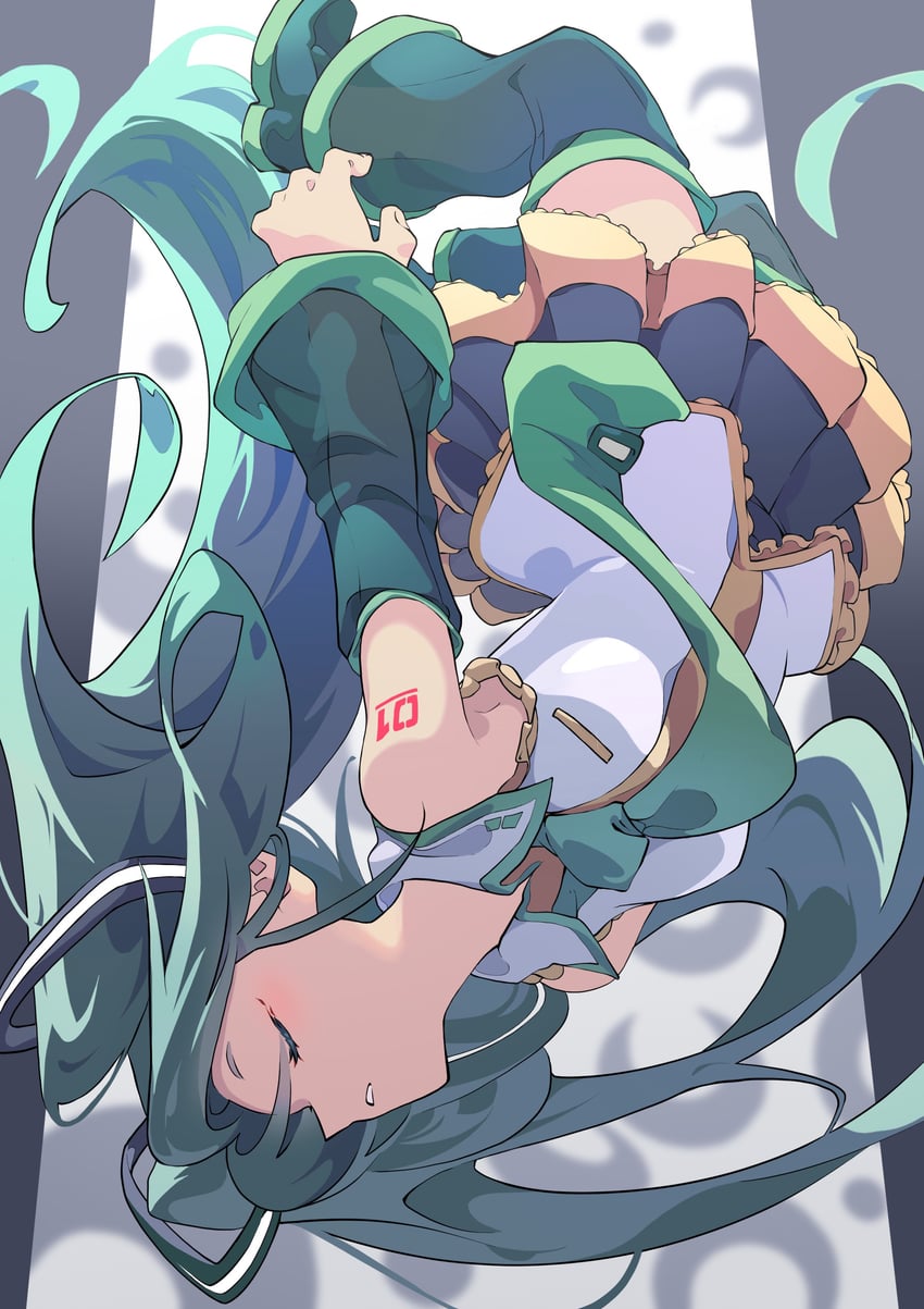 hatsune miku (vocaloid and 1 more) drawn by cof_(ko_fu)