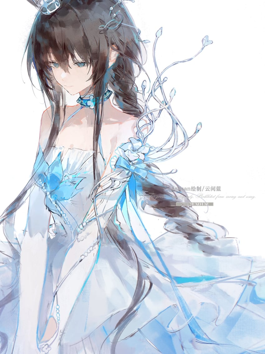amiya (arknights and 1 more) drawn by zhanzhan_lan