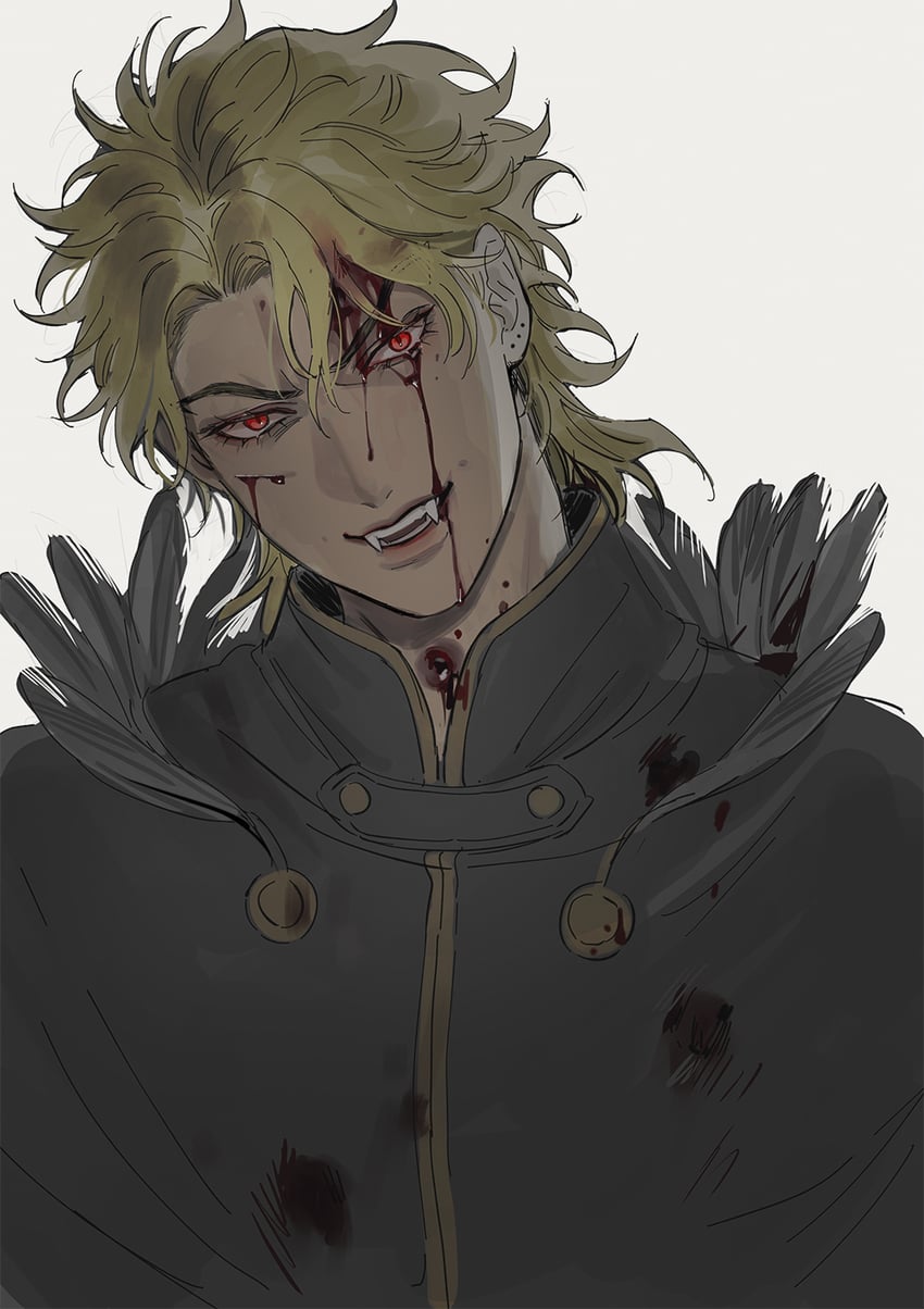 dio brando (jojo no kimyou na bouken and 1 more) drawn by bustersiri