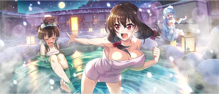 megumin, aqua, yunyun, and chomusuke (kono subarashii sekai ni shukufuku wo! and 1 more)