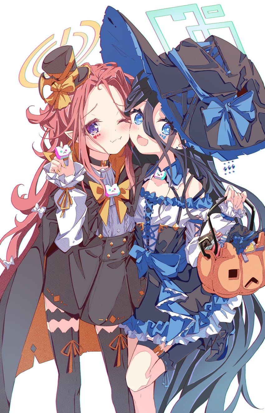 aris, yuzu, and kei (blue archive) drawn by kanikama_acedia