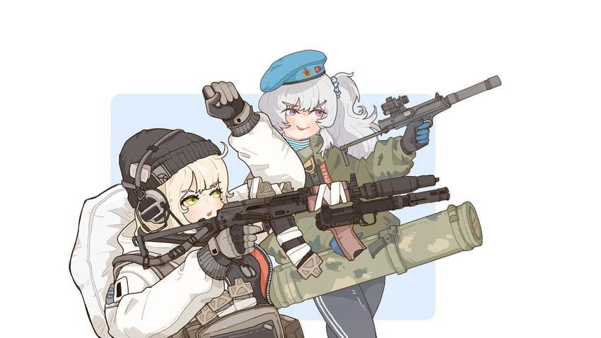 lisa and natasha (callsign: cedar) drawn by tsubaki_fuji_(ivy)