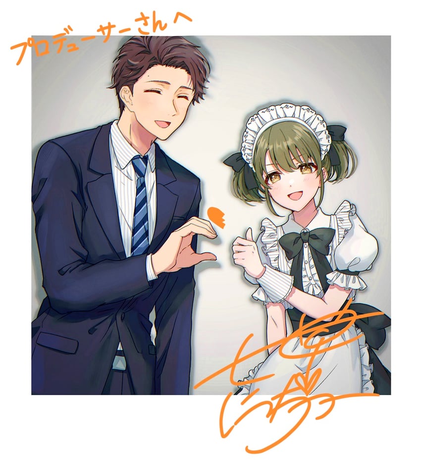 producer and nanakusa nichika (idolmaster and 1 more) drawn by otakunocamp
