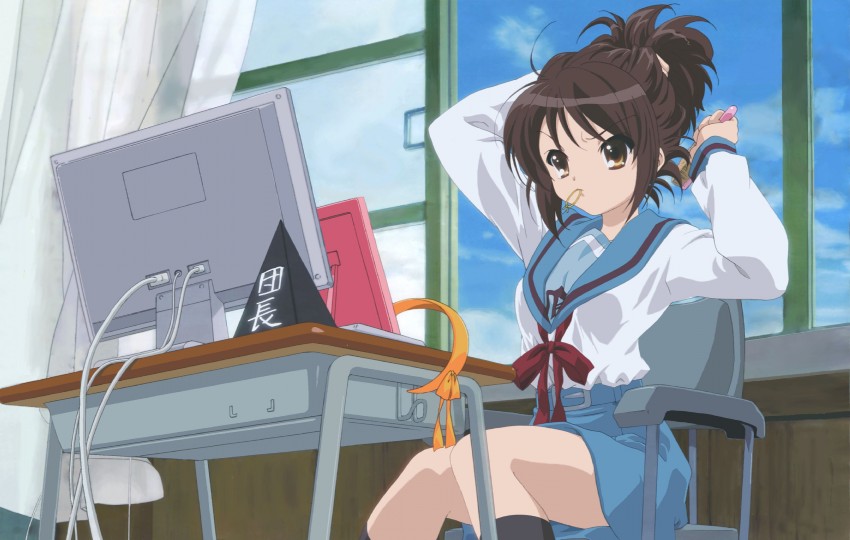 suzumiya haruhi (suzumiya haruhi no yuuutsu) drawn by ikeda_shouko