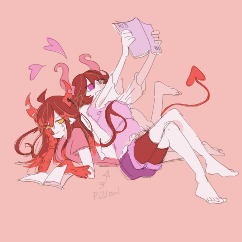 ivlis and satanick (funamusea and 1 more) drawn by suaviterra