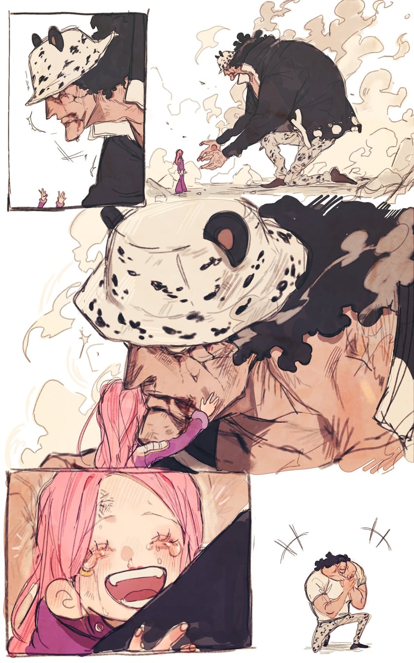 jewelry bonney and bartholomew kuma (one piece) drawn by mnnd