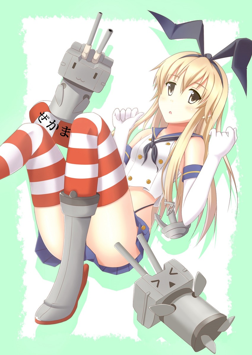 shimakaze and rensouhou-chan (kantai collection) drawn by yukira_(takataka_803)