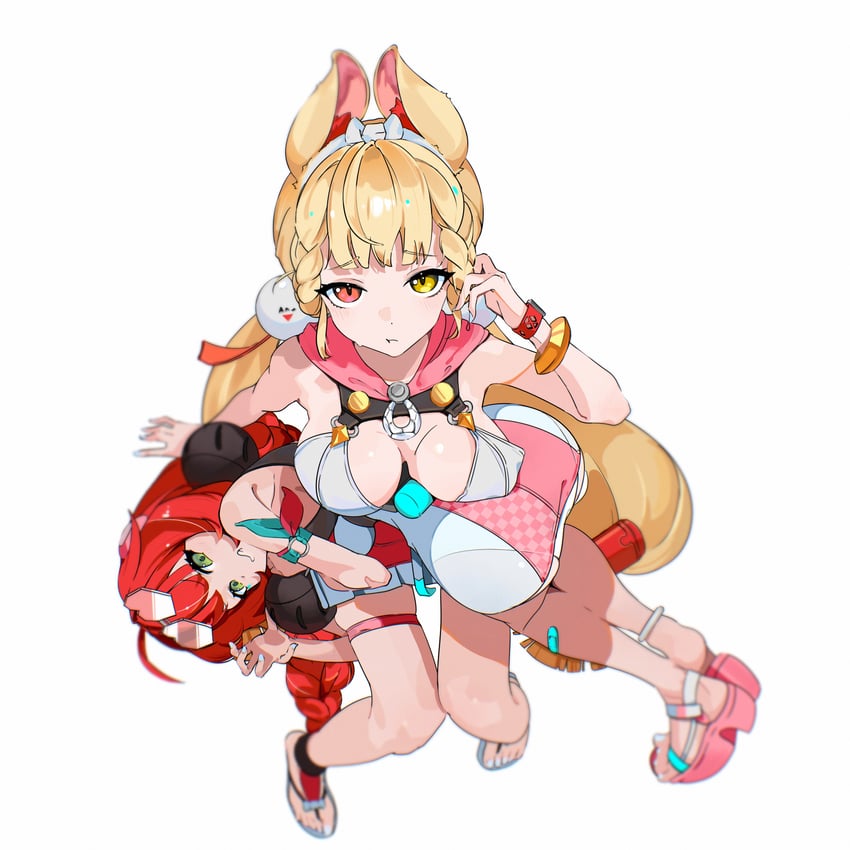 alice thymefield and ukinami yuzuha (zenless zone zero) drawn by lq9140
