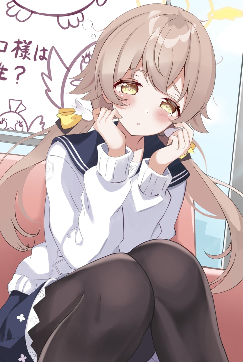 hifumi and peroro (blue archive) drawn by crouching_start