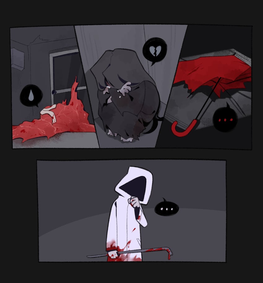 heroine, mr. crawling, mr. scarletella, and mr. silvair (homicipher) drawn by chlorenw