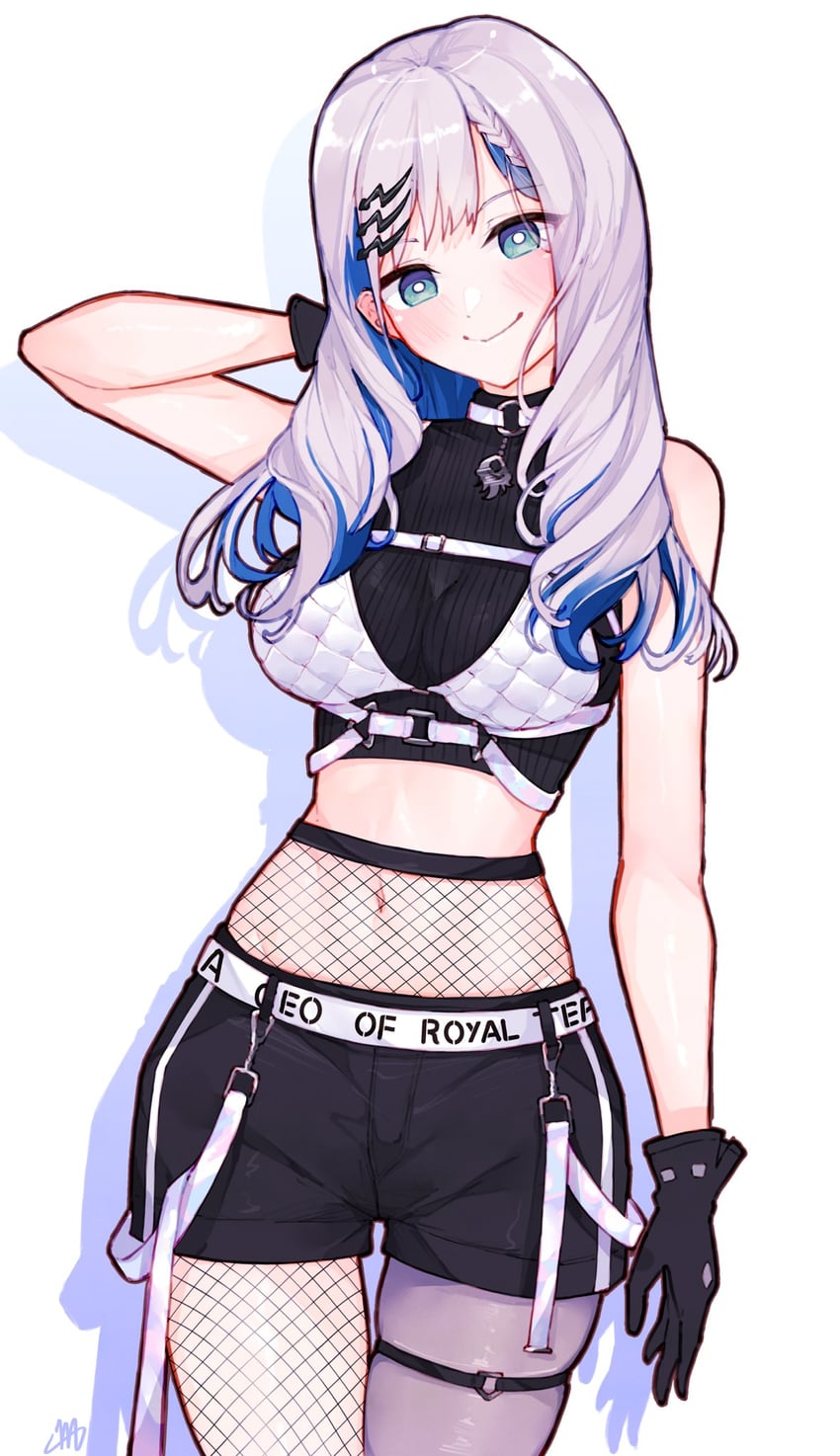 pavolia reine (hololive and 1 more) drawn by ma_draws