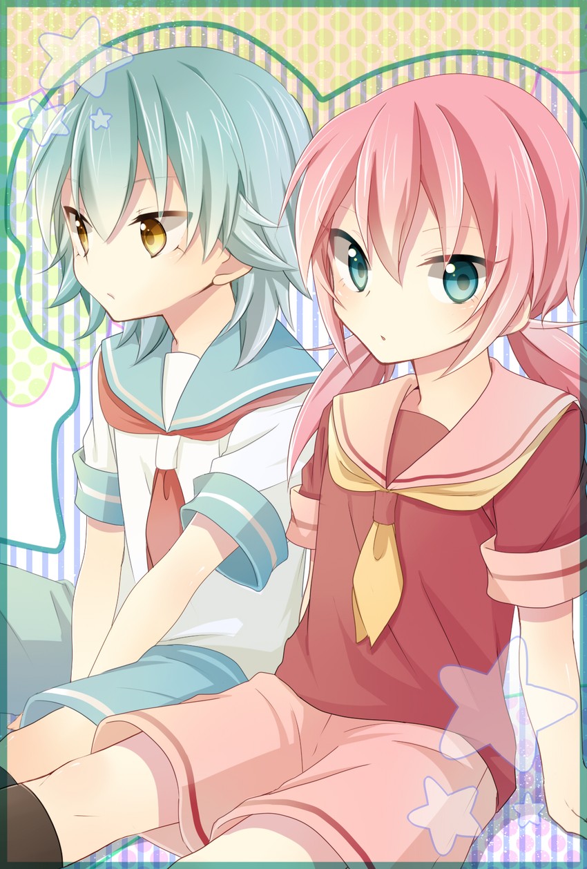 kirino ranmaru and kariya masaki (inazuma eleven and 1 more) drawn by izumi39