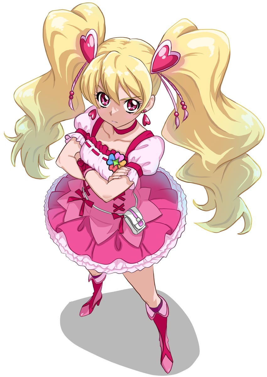 momozono love and cure peach (precure and 1 more) drawn by keshizumi_no_yudoufu