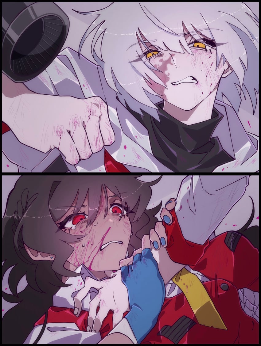 megatron and starscream (transformers and 2 more) drawn by 580aoi