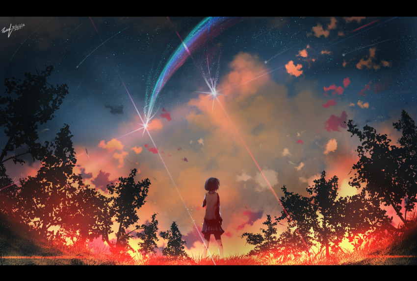 miyamizu mitsuha (kimi no na wa.) drawn by nani_kore_(wjstpwls4)