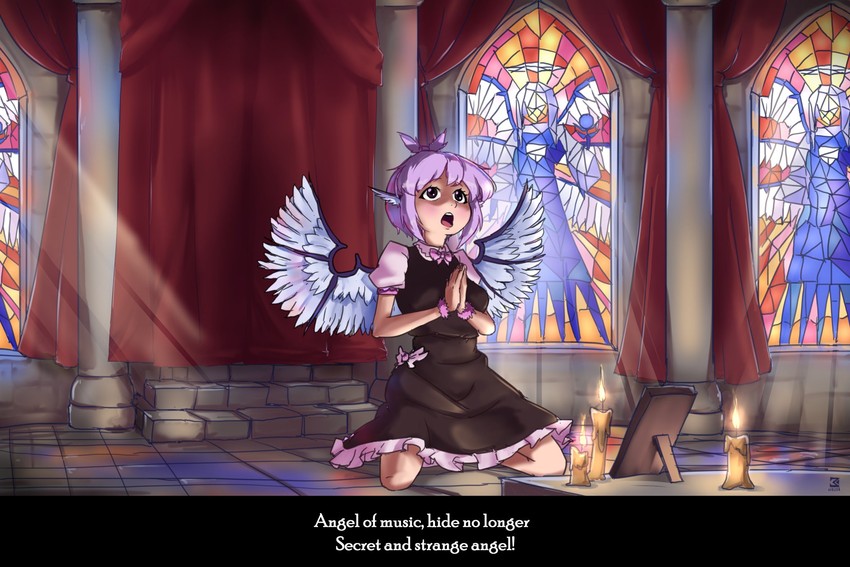 mystia lorelei and sariel (touhou and 1 more) drawn by david_hrusa