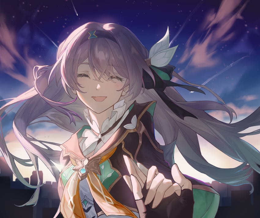 trailblazer, firefly, and caelus (honkai and 1 more) drawn by zhonghiiragi